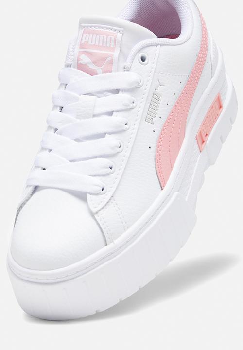 PUMA - Mayze leather jr - puma white/peach smoothie