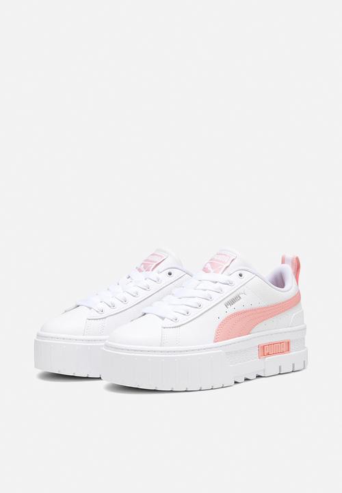 PUMA - Mayze leather jr - puma white/peach smoothie