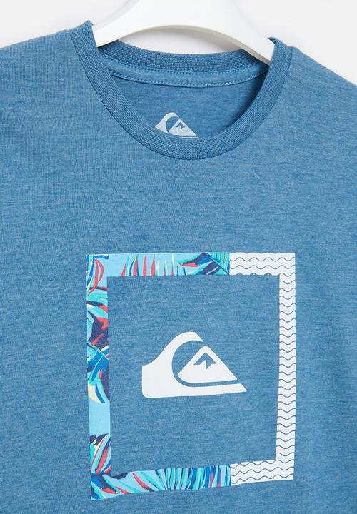 Quiksilver - Funky fills short sleeve boy - vallarta blue heather
