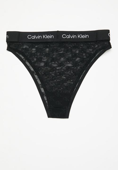 Calvin Klein - High waist brazilian - black