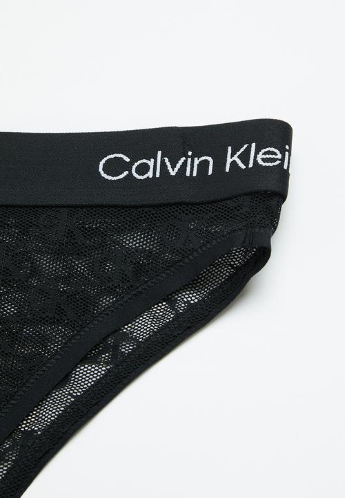 Calvin Klein - High waist brazilian - black
