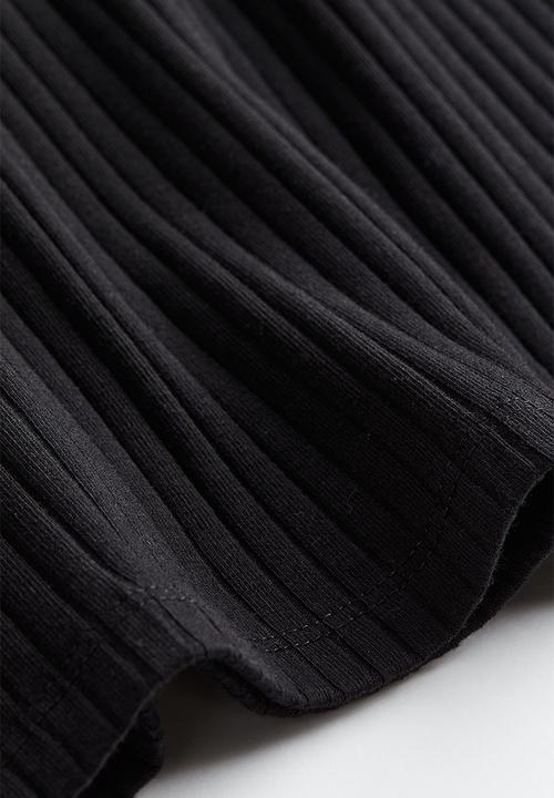 H&M - Collared jersey dress - black