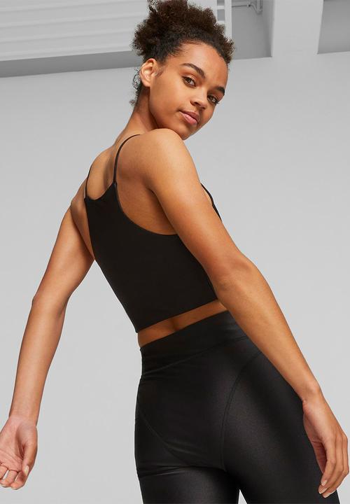 PUMA - T7 shiny crop top - puma black
