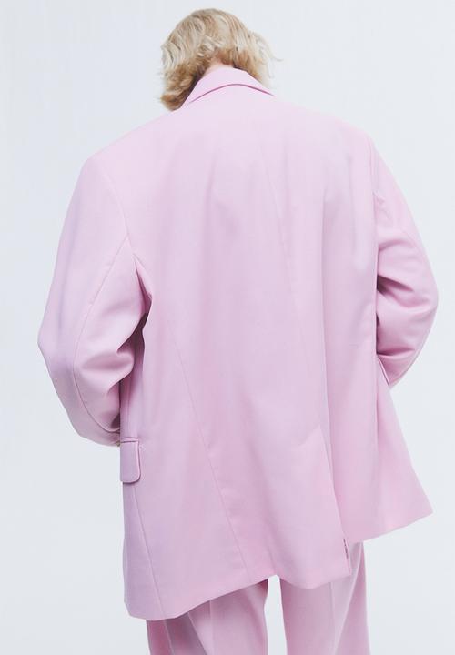 H&M - Oversized single-breasted blazer - light pink 