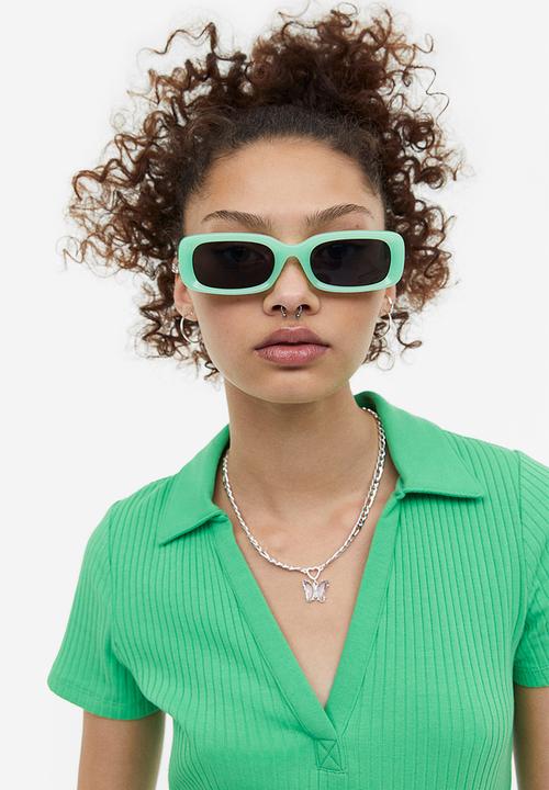 H&M - Collared jersey dress - bright green