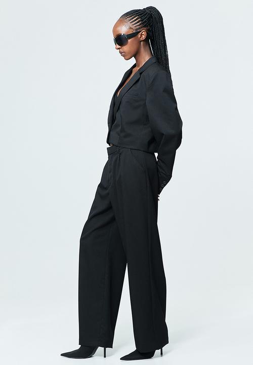 H&M - Tailored trousers - black