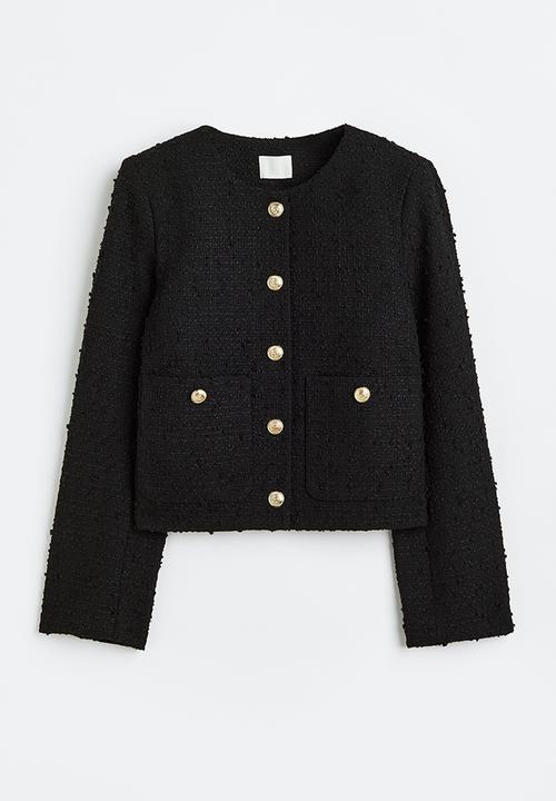 H&M - Bouclé jacket - black