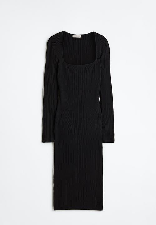 H&M - Rib-knit dress - black