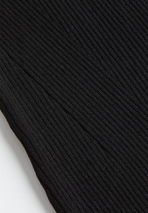 H&M - Rib-knit dress - black