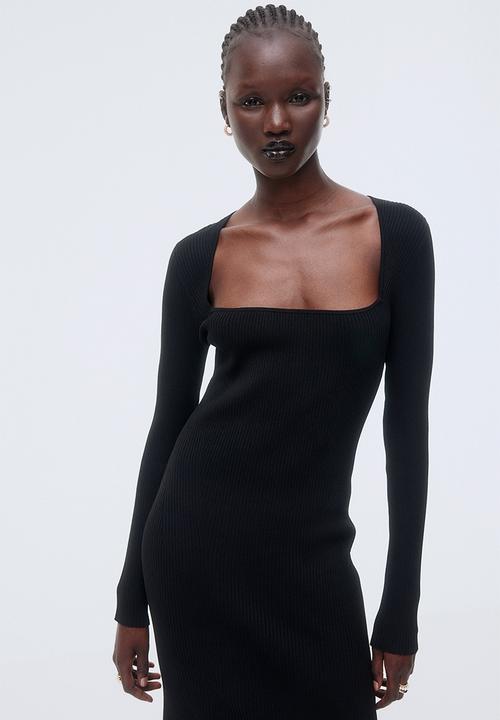 H&M - Rib-knit dress - black