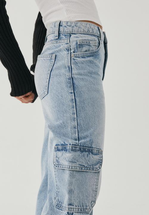 Supré  - Cargo denim jean - island blue 