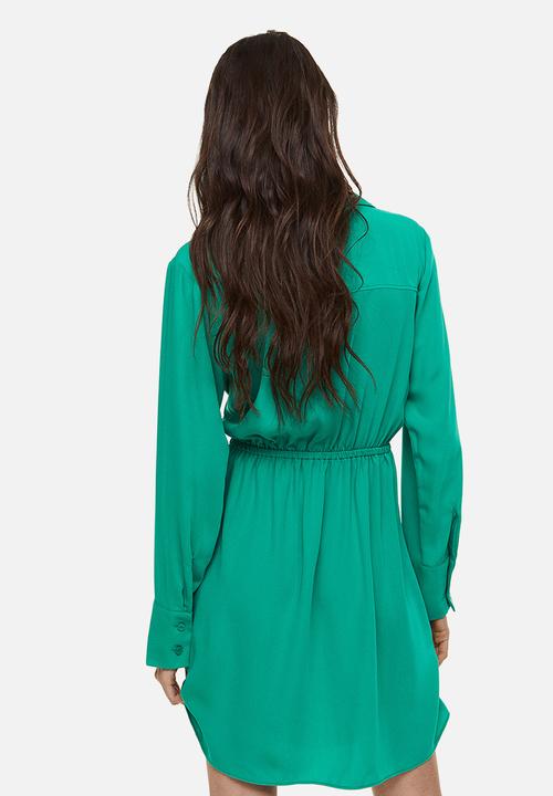 H&M - Wrap dress - green turquoise