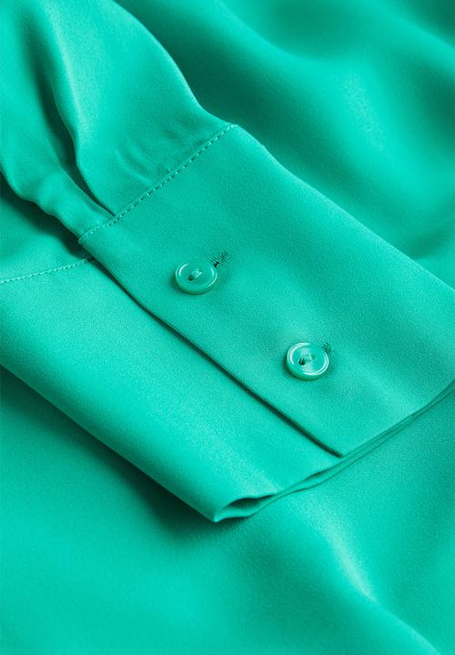 H&M - Wrap dress - green turquoise