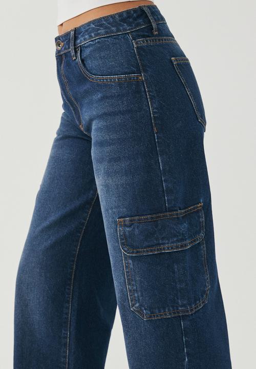 Supré  - Cargo denim jean - varsity blue 