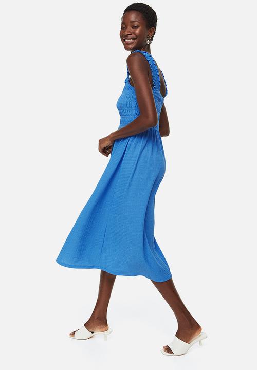 H&M - Smocked dress - blue