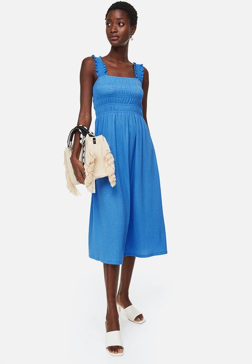 H&M - Smocked dress - blue