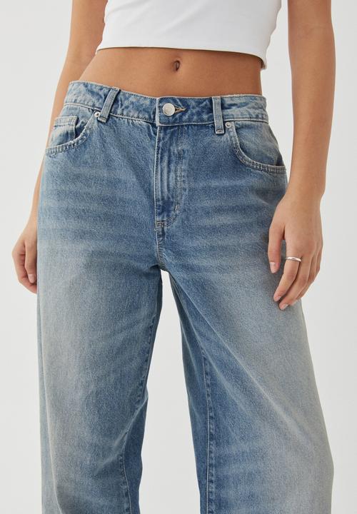 Supré  - Low rise wide jean - dirty blue 