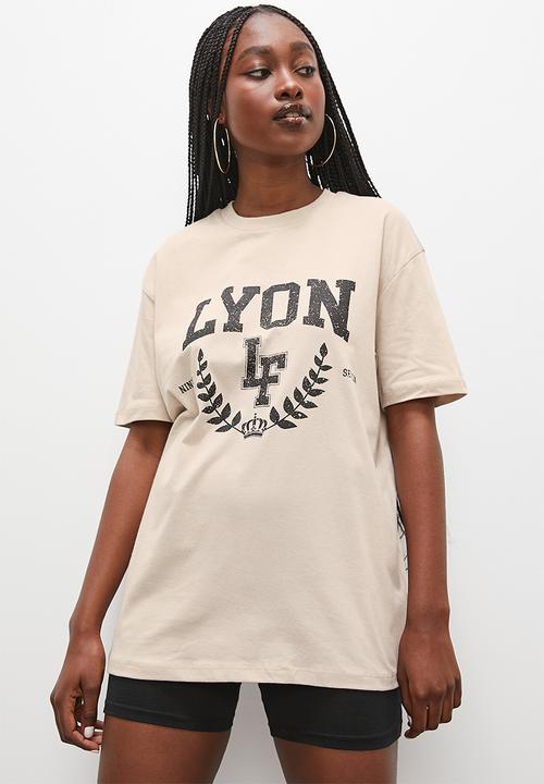 Blake - Oversized graphic tee - stone