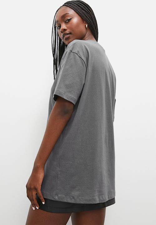 Blake - Oversized graphic tee - grey