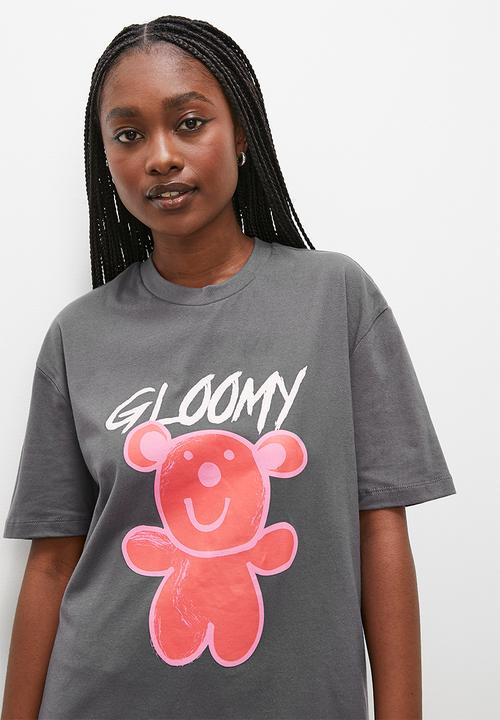 Blake - Oversized graphic tee - grey