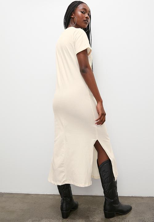 Superbalist - Graphic mini t-shirt dress - ecru