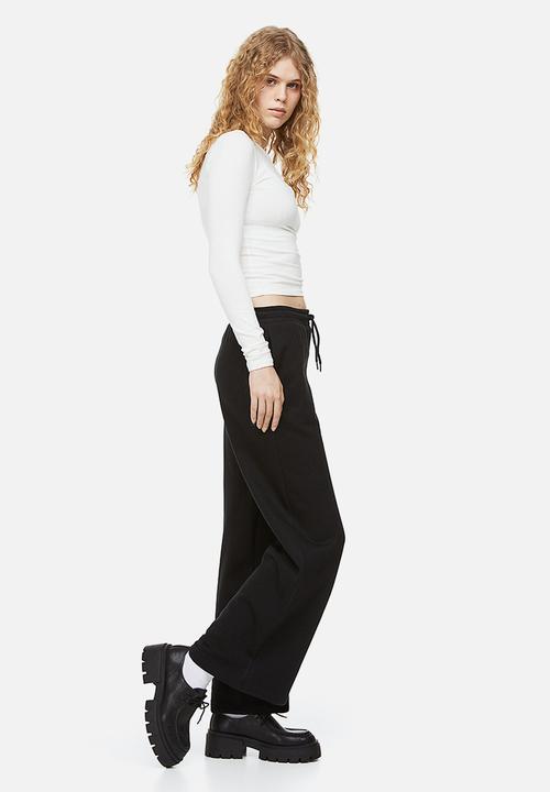 H&M - Straight joggers - black