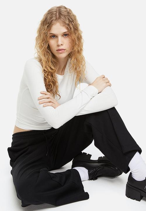 H&M - Straight joggers - black