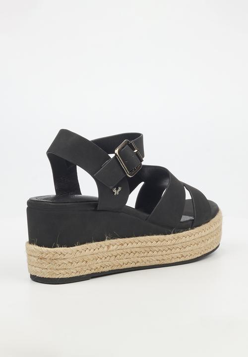 Butterfly Feet - Chance 1 wedge heel - black