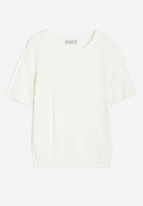 H&M - Fine-knit top - white