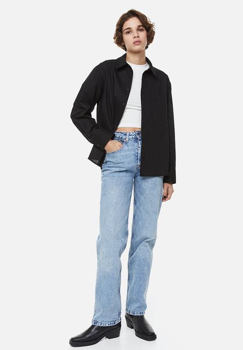 H&M - Cotton poplin shirt - black