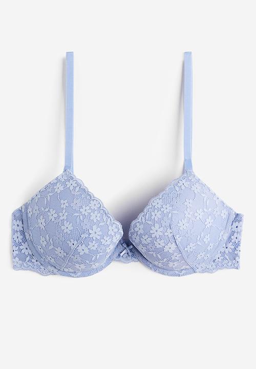 H&M - Push-up lace bra - blue