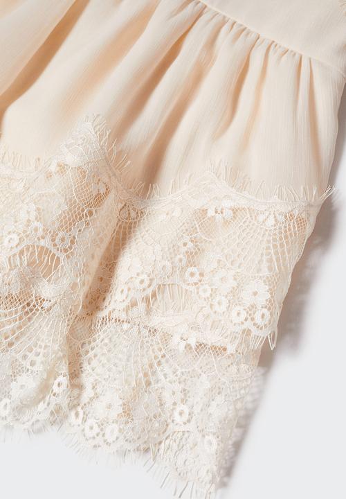 MANGO - Dress kate - light beige