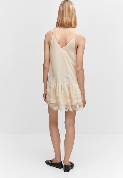 MANGO - Dress kate - light beige