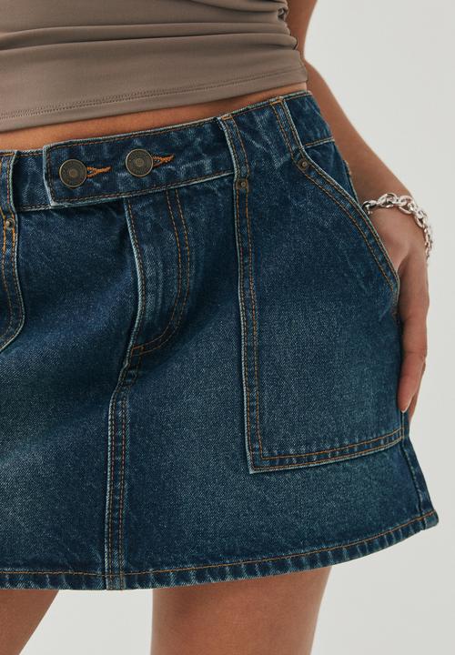 Supré  - Y2k denim mini skirt - midnight blue 