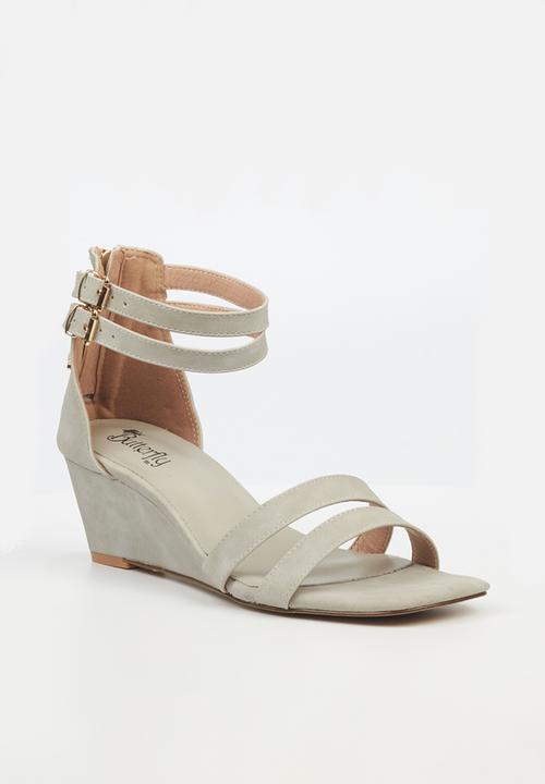 Butterfly Feet - Marla 1 wedge heel - grey