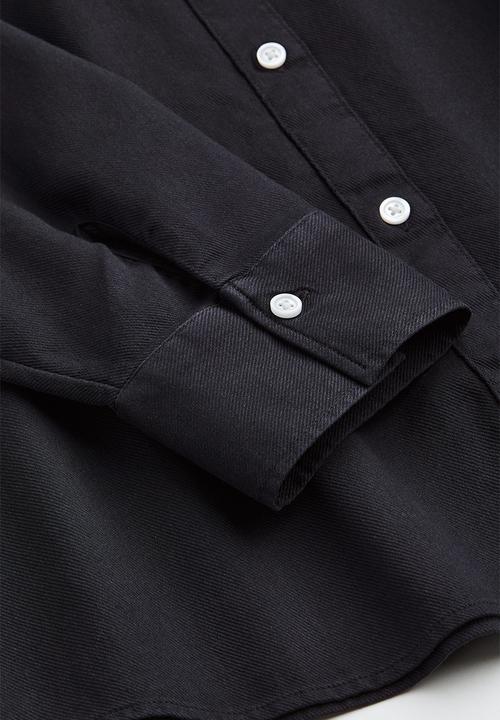 H&M - Oversized cotton overshirt - black