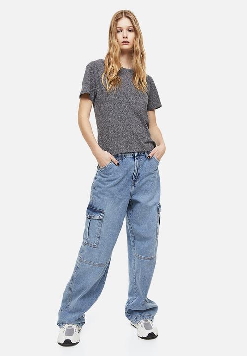 H&M - T-shirt - dark grey marl
