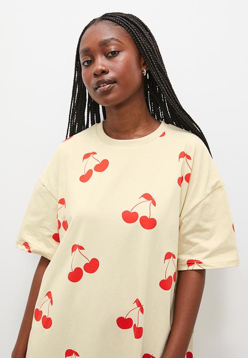 Blake - All over print sleep tee - neutral