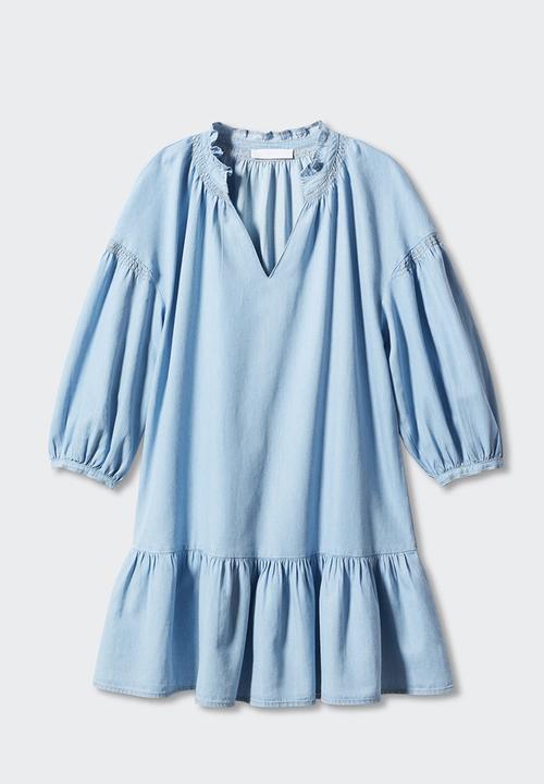 MANGO - Dress ten-h - open-blue
