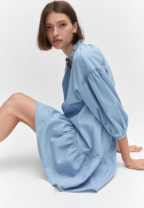 MANGO - Dress ten-h - open-blue