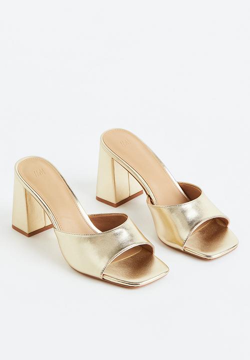 H&M - Mules - gold-coloured