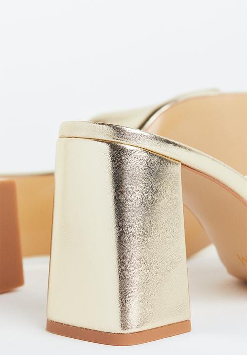 H&M - Mules - gold-coloured