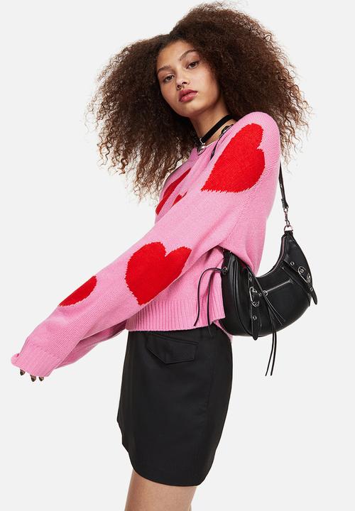 H&M - Short jumper - pink/hearts 