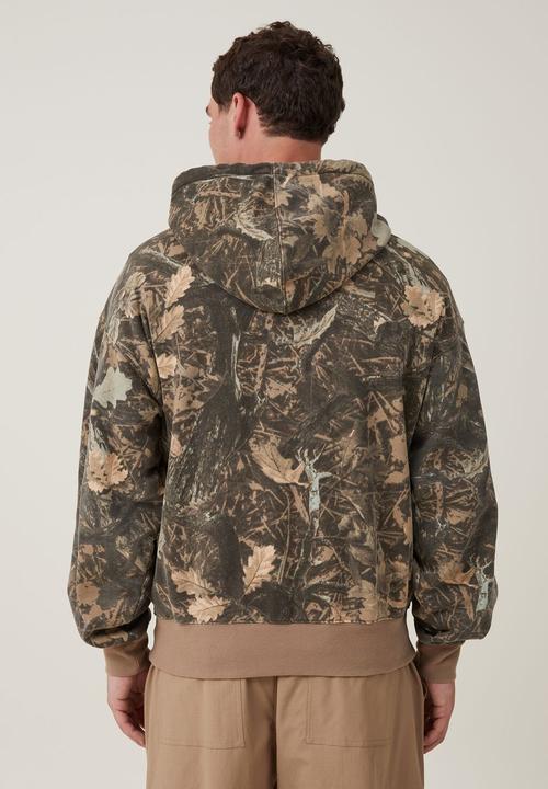 Cotton On - Oversized hoodie - timber camo