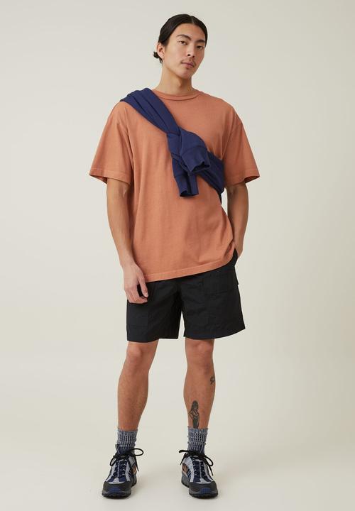 Cotton On - Parachute utility short - black utility