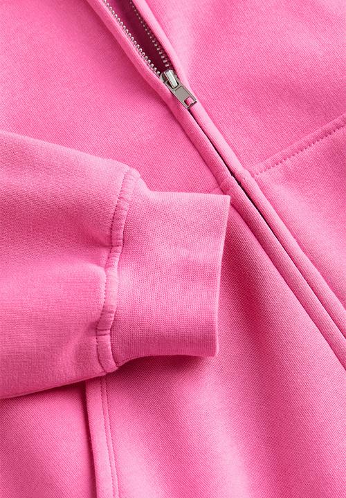 H&M - Oversized zip-through hoodie - pink