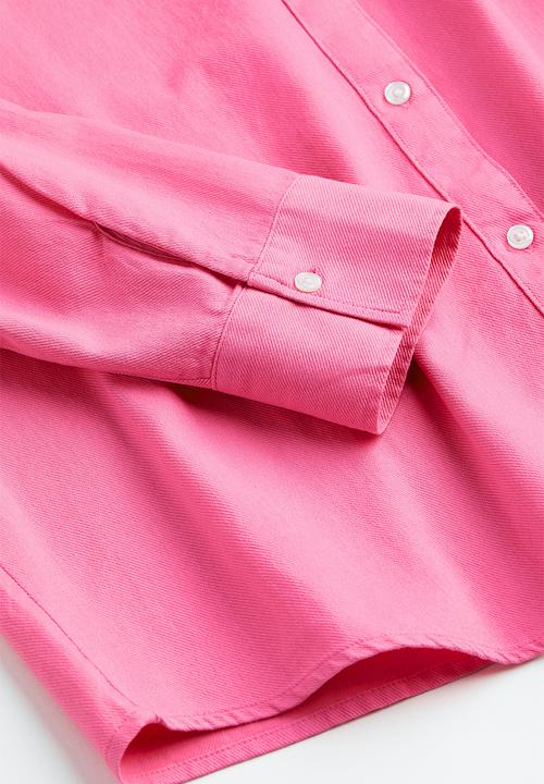 H&M - Oversized cotton overshirt - pink