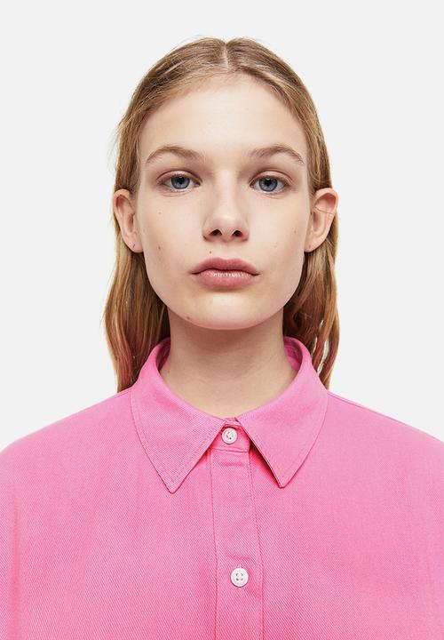 H&M - Oversized cotton overshirt - pink