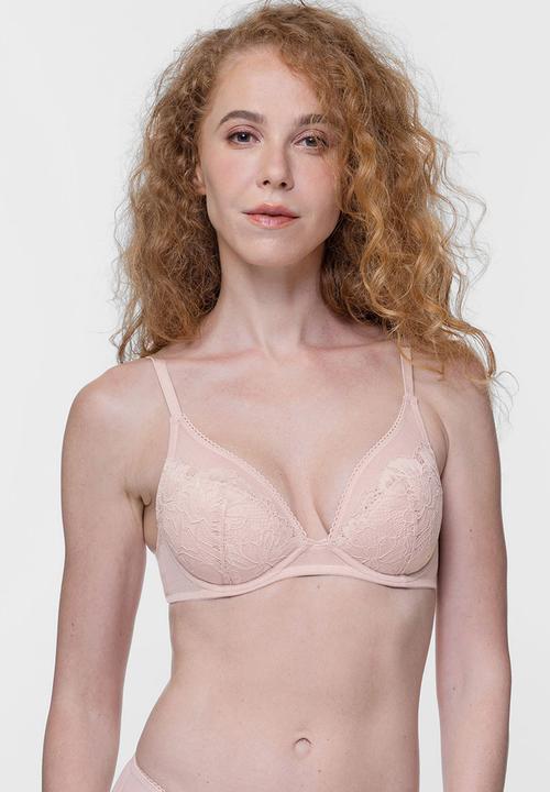 DORINA - Clarise 2 pack plunge - pink/ivory