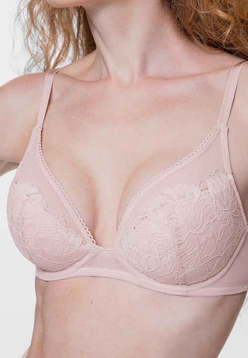 DORINA - Clarise 2 pack plunge - pink/ivory